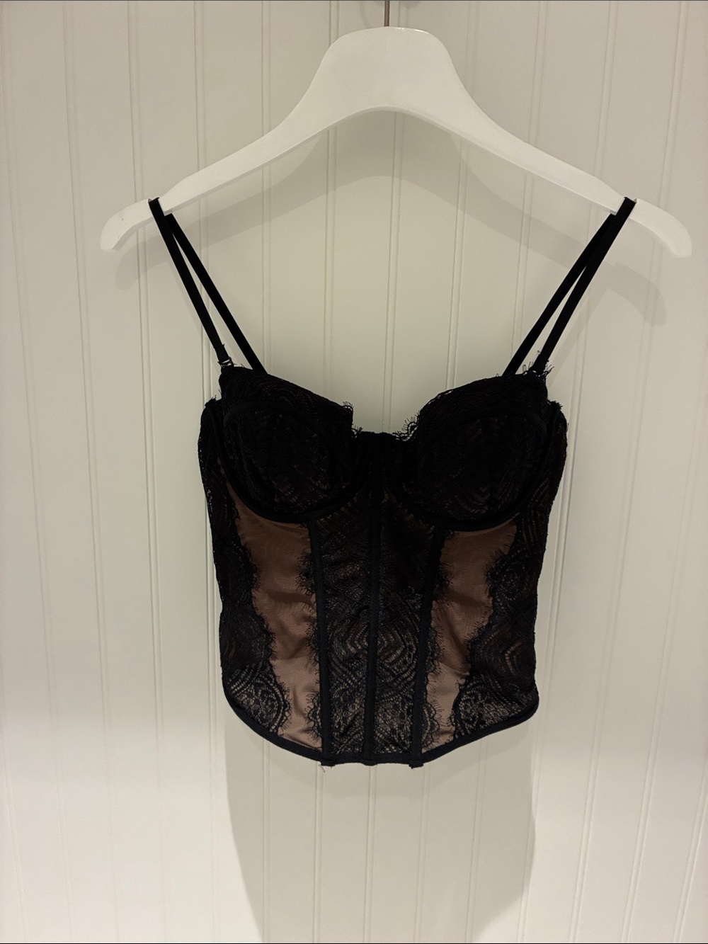 Garage Black Lace Bustier Corset